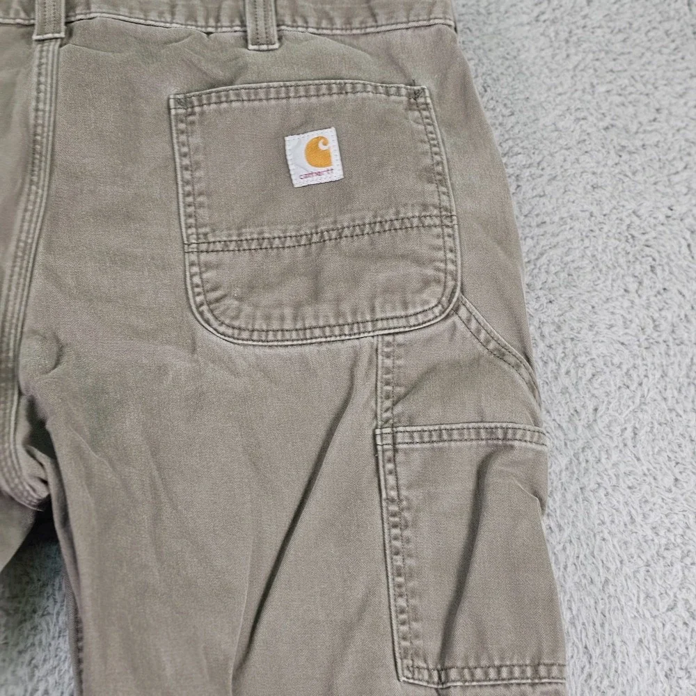 Carhartt‎ Pants Mens 40x30 Gray B324 DFE Relaxed Fit Workwear Utility Carpenter